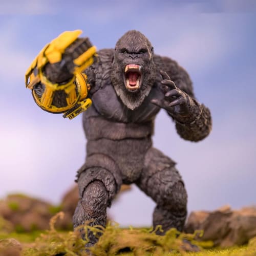HiPlay Hiya Toys "Goji Vs. Kong: The New Empire" Kong Mechanical Glove Ver. Exquisite Basic Articulated Figure EBG0433, Pre-painted, Fully Assembled