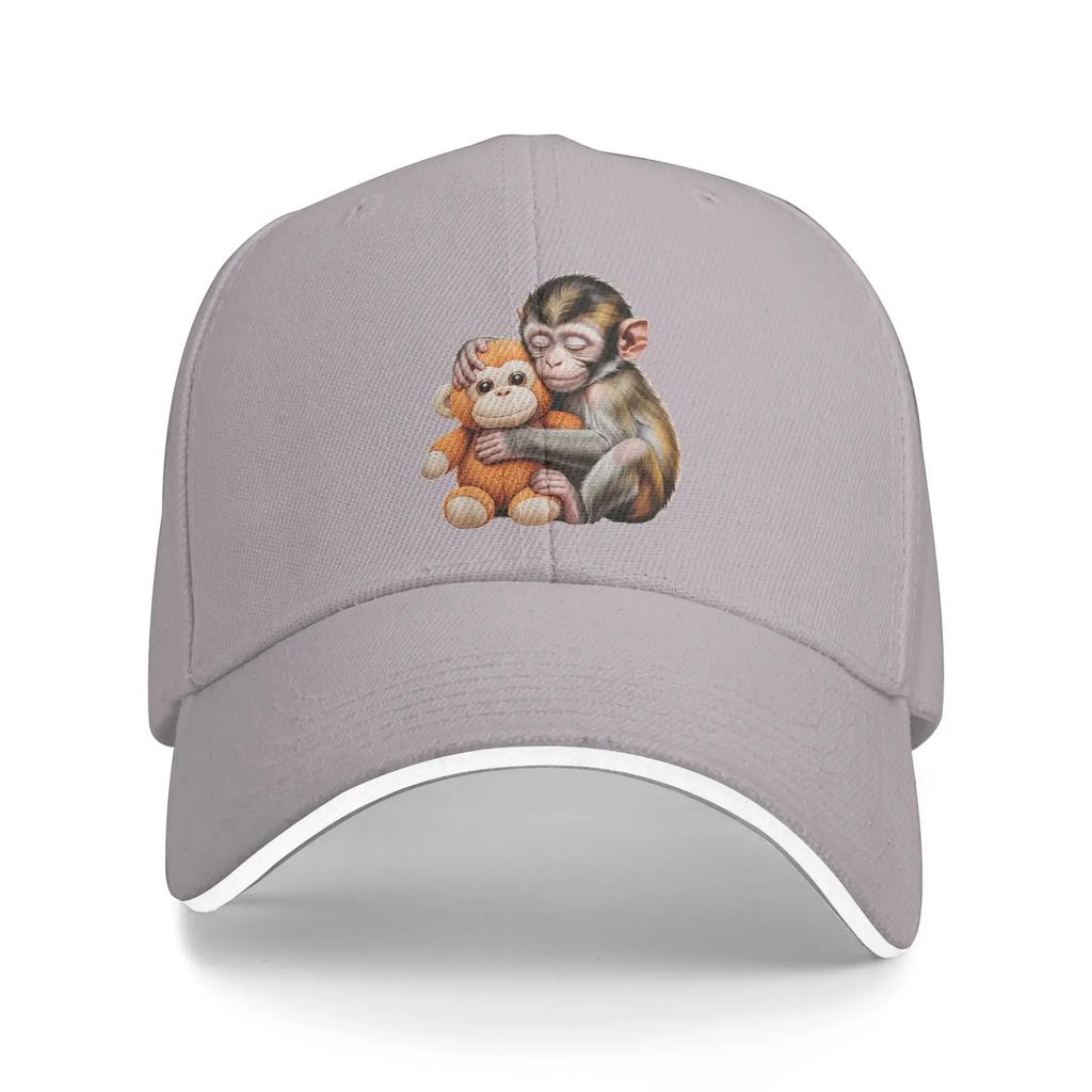Sommer Baby Affe Punch Kuscheltier Meme Baseballkappe Outdoor Sport Lässig Benutzerdefiniert Sonnenschutz Trucker-Kappe Snapback-Kappe