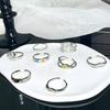 Full Of Diamonds, Zircon Stacking, High-End Combination Series, Open Ring, Niche Design, Luxury Personalized Fashion Ring, Woman