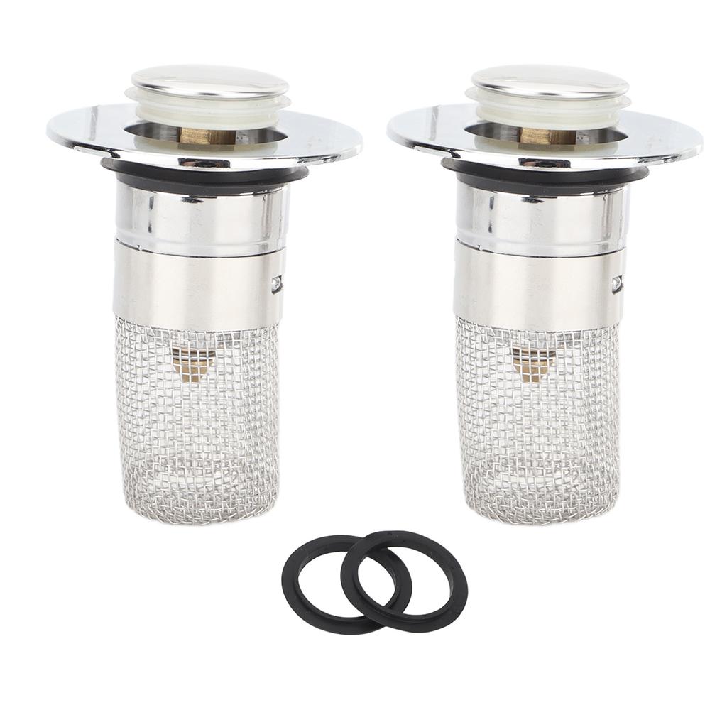 2 buc Dop chiuvetă baie Colector de păr de rezervă Pop-up Filtru sită pentru scurgere cu detașabil