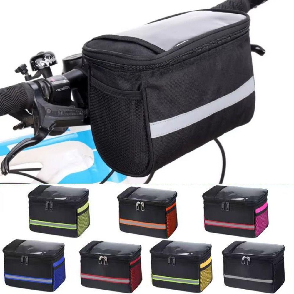 Large-capacity Bicycle Handlebar Basket Cycling Front Frame Pannier Bicycle Accessories