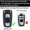 Ontto Key Fob Cover Fit for BMW 3 Series 2005-2012 Key Remote TPU Key Shell Case for 1 3 5 Series E90 E92 E93 X5 X6 Z4 E90