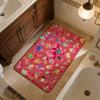 Pink Cute K-Kirbyes Floor Mat Cheaper Anti-slip Modern Living Room Balcony Printed Bedside Mats