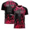 Customized Team Name Number Name Football T-shirt Personalized DIY O Neck Black Sports T Shirts Loose Quick Dry Team Uniform