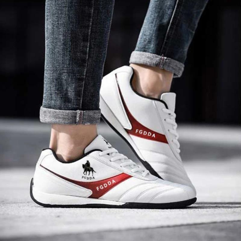 Leather Men's Sneakers Casual Shoes for Men Breathable Male Sports Shoes Non-Slip Men's Flat Driving Shoes Zapatillas De Hombre
