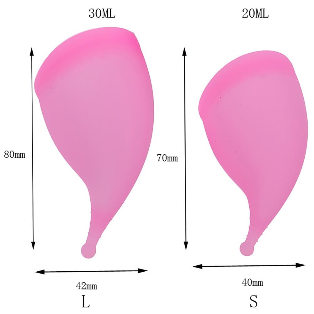 Reusable Menstrual Cup L/S Silicone Women's Hygiene Menstrual Cup Feminine Hygiene Menstrual Cup Health Care