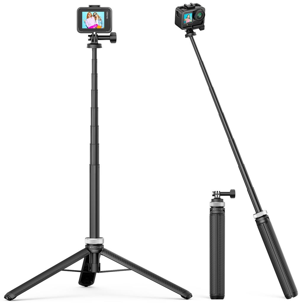 AKASO Mini Tripod 160cm Selfie Stick Camera Tripod Action Camera Lightweight Tabletop Tripod Vlog Accessory AKASO/Compatible with GoPro Hero10/GoPro 9