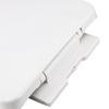 Square Toilet Seat PP Thick Toilet Lid Easy to Install Clean Modern Bathroom Accessory for Home Comfort