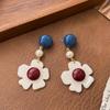 Retro Hong Kong Style Red Polka Dot Earrings: Playful & Elegant Dopamine Boost
