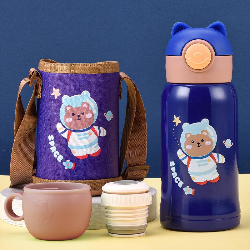 Large Capacity Intelligence Thermos Cup 500ml Vacuum Flasks Portable Stainless Steel Thermos Cup Water Bottle Travel Tea Mug Office Thermos Cup