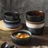Large Japanese Ceramic Soup & Noodle Bowl - Tang Monk Style