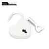 Luxe Hartvormig Hangslot Sleutelhanger: Qixi Koppel Cadeau & Sieraden Accessoire