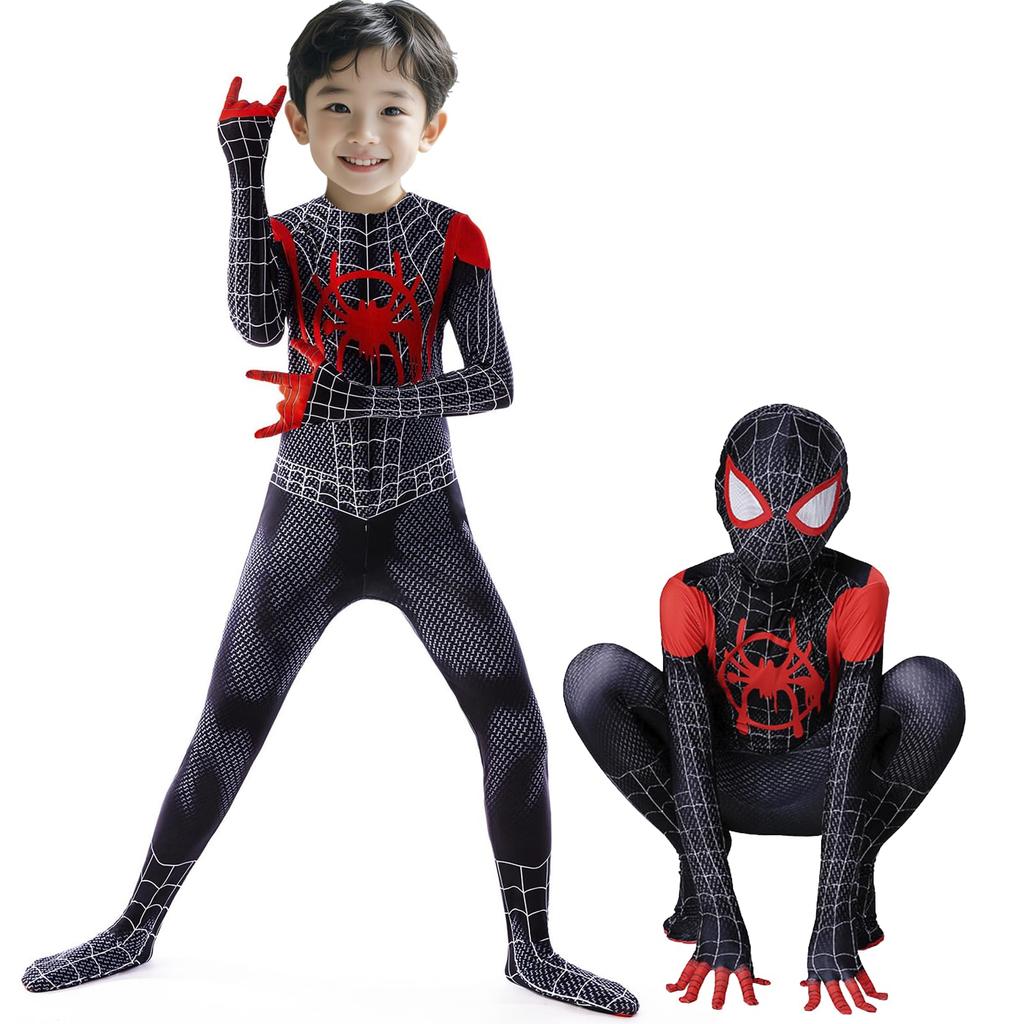 Spider Halloween Kids Removable Kids Fancy Full Body Kids PR Unisex [MemeDa] Costume, Costume, Mask, All-in-one Cosplay, Spider, Cosplay, Stage,