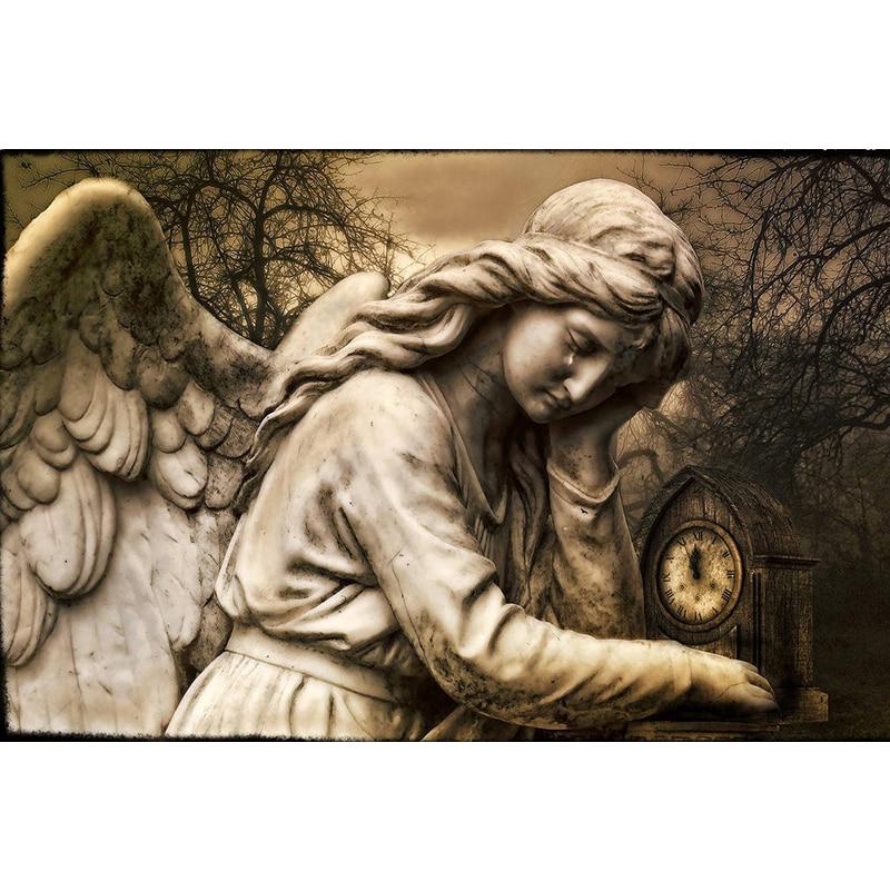 Pictura cu diamant rotund / pătrat Flori Peisaj Mozaic Broderie înger Poză cu diamant Decorare acasă