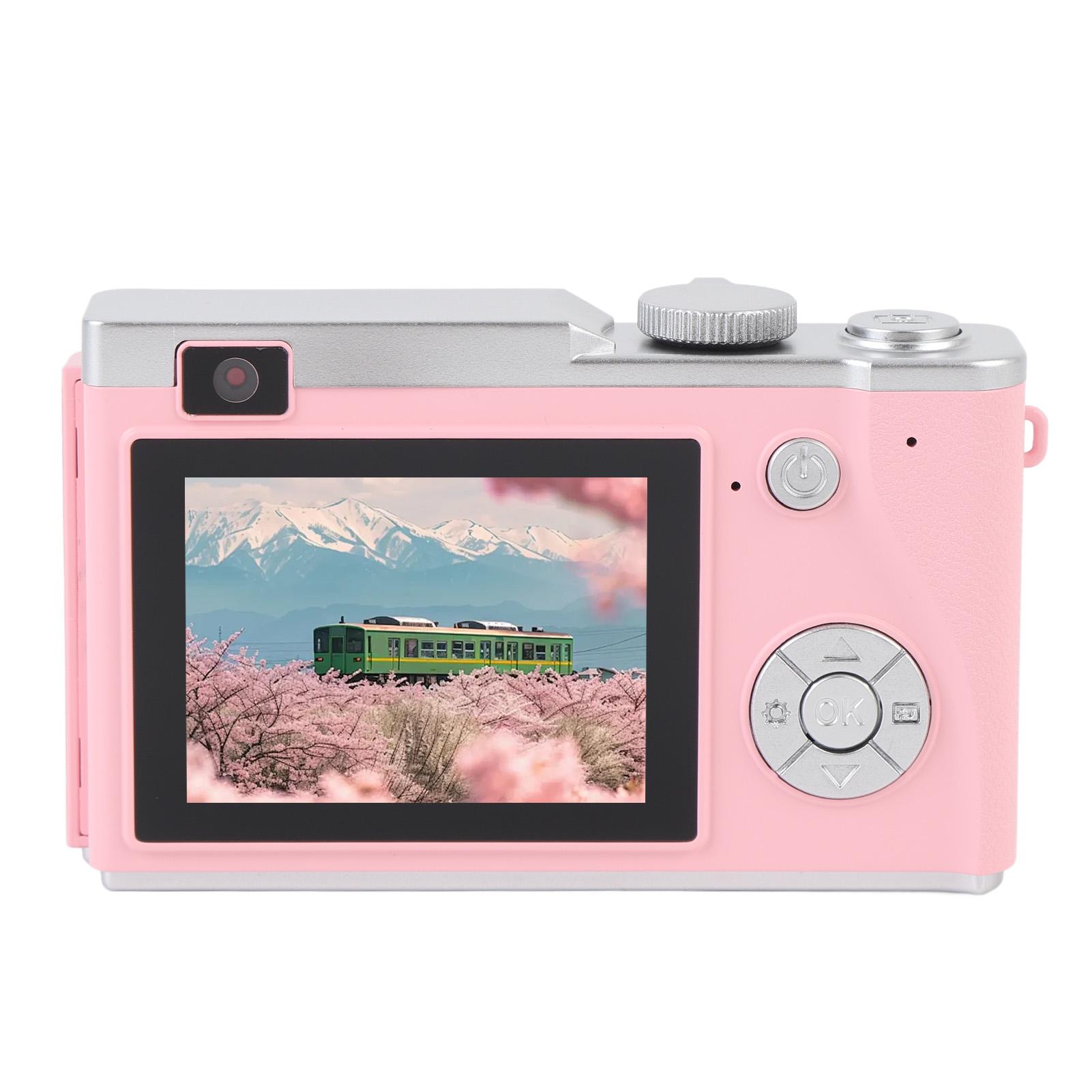 

Digital Camera 2.4inch IPS Screen 4K 64MP 16X Digital Zoom Fill Light Anti Shake Compact Camera for Travel Webcam 64GB