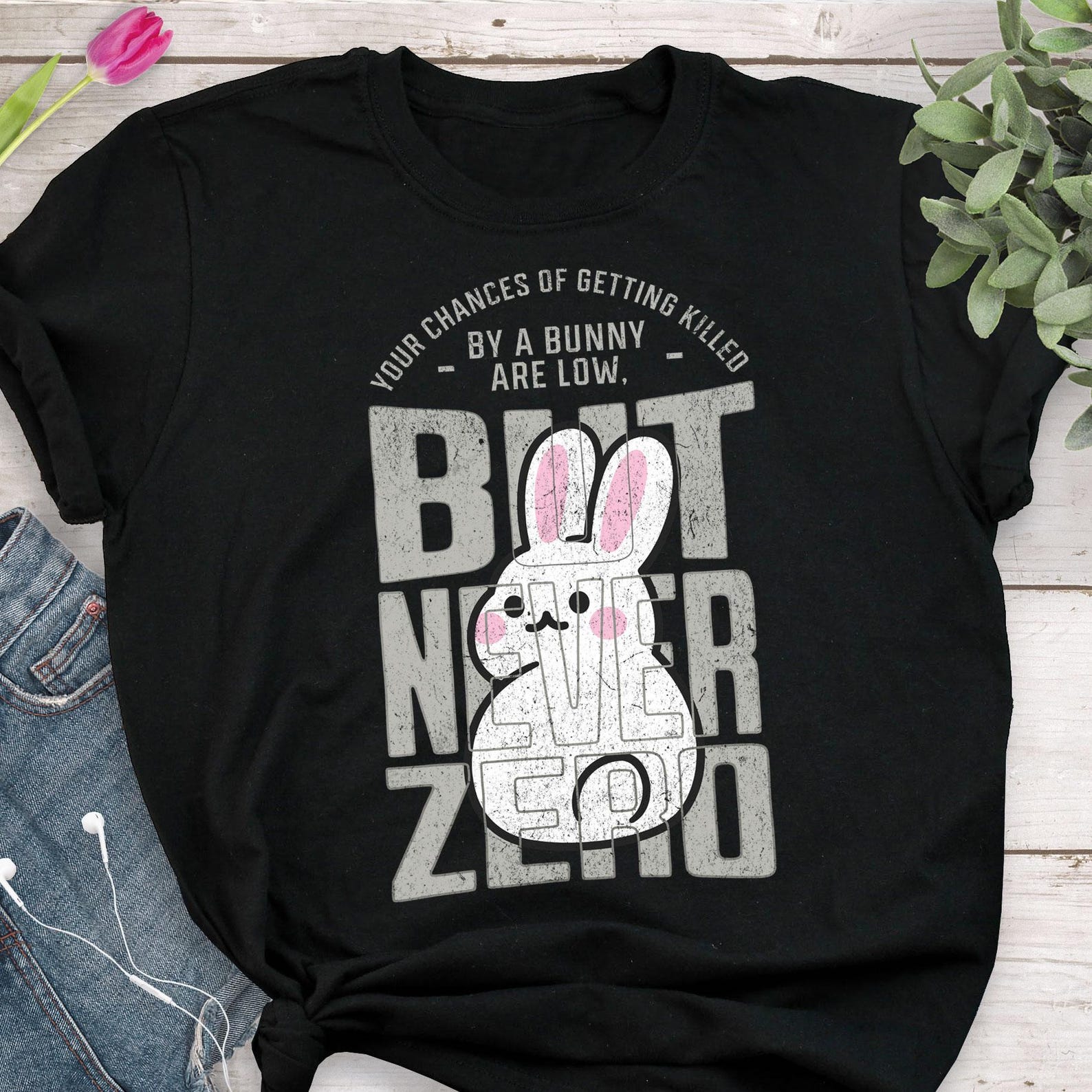 Rabbit Shirt, , Funny Rabbit Lover Gift, Cute Bunny T-shirt, Pet Tshirt, White Rabbit, Rabbit Mom, Dad, Gift For Him, Her, Easter 160