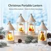 Christmas Decorative Electronic Candle with Christmas Tree Pattern, Party Night Light for Holiday Tabletop Decor