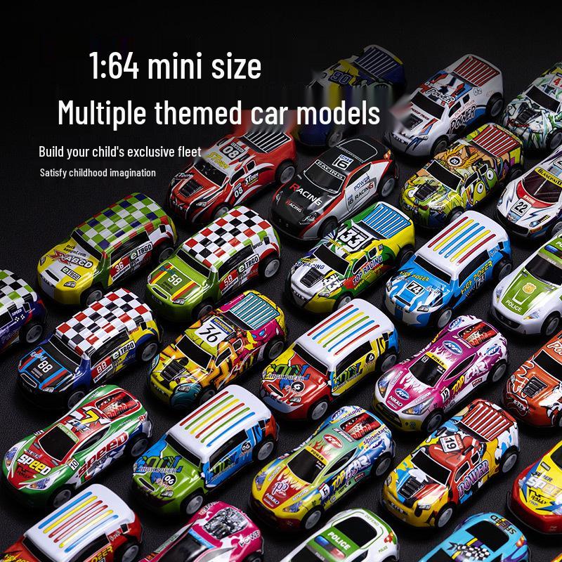 Mini Pull-Back Racing Car Set - Durable Alloy Model Toys for Kids