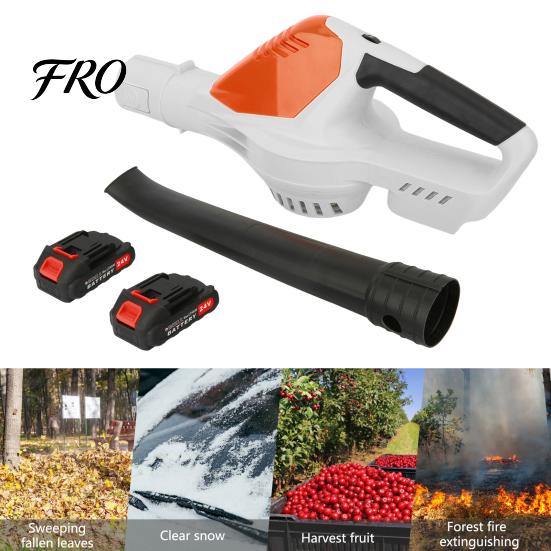 Electric Leaf Blower Cordless Handheld Blower, with 2 Batteries and 1 Charger, 24V Battery Powered Blowers for Lawn Care, Patio, Yard