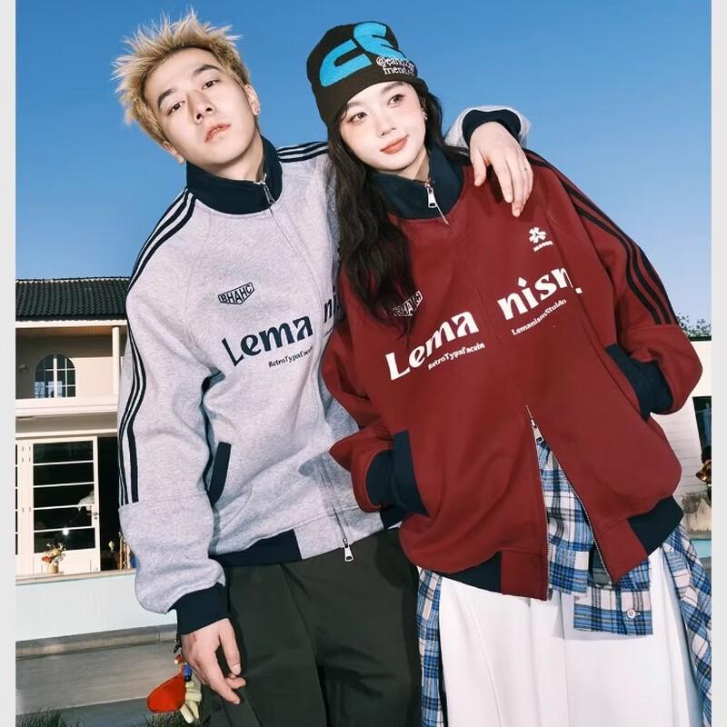 LEMANISM Couples Varsity Jacket S