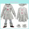 Pennywise Clown Halloweenkostüm für Kinder Perfekt für Schulpartys