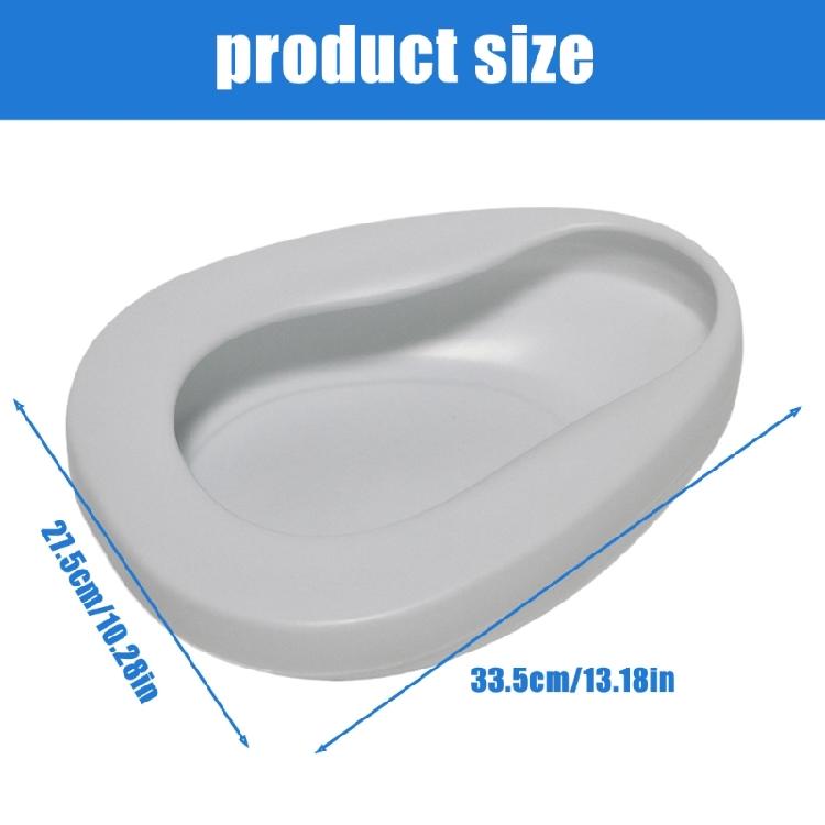 Portable Bed Pans for Elderly Female,Easy to Clean,Heavy Duty Bed Pans Plastic Thick Large Bedpans for Bedridden Patient