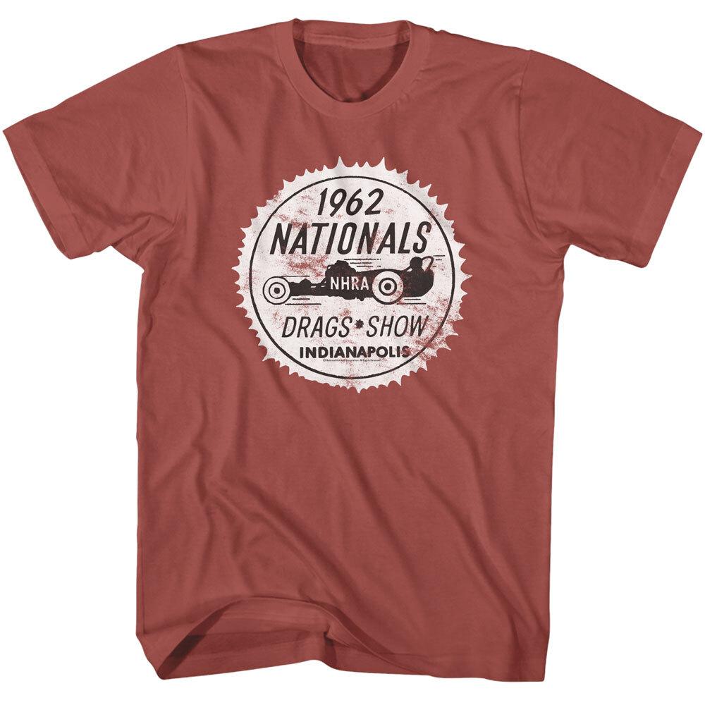 National Hotrod Association NHRA 1962 Nationals Indianapolis Drags Men T Shirt S
