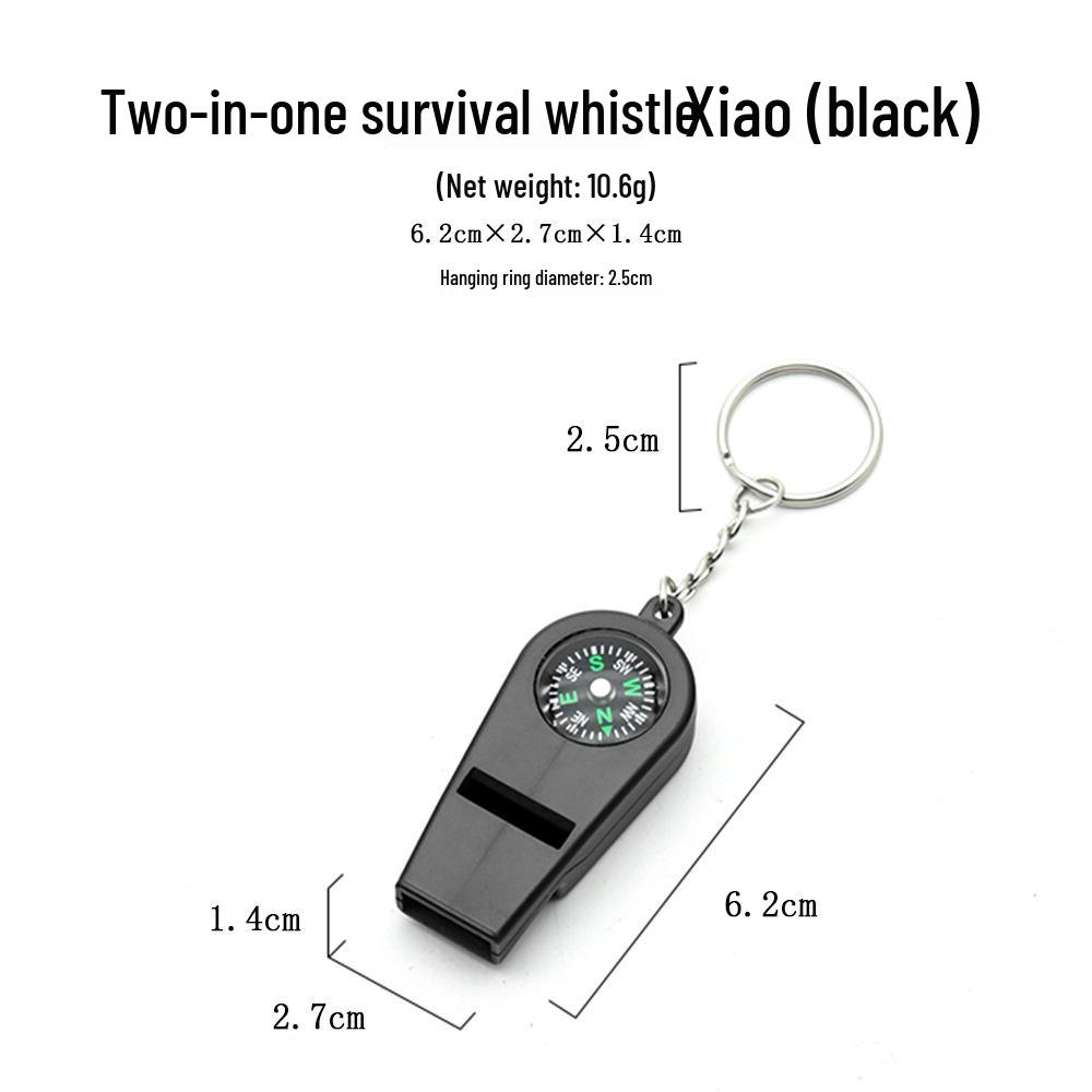 Multifunctional Outdoor Lifesaving Whistle & Compass Survival Kit