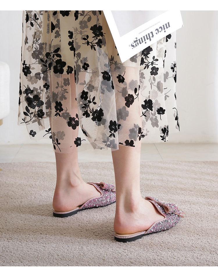 Women's Fashion Flat Soft Sole Half Slippers, Lazy Summer Sandals, Plus Sizes 41-43