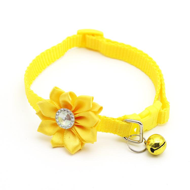 Pet Bell Flower Collar Dog Neck Collar Cat Neck Collar