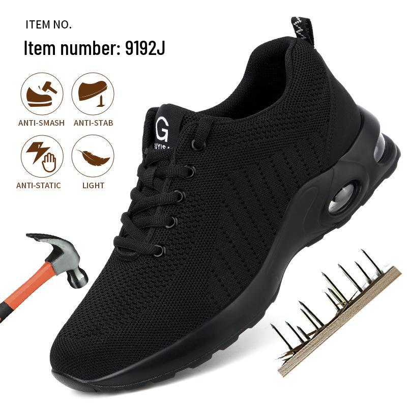2026 Summer Men's European Standard Steel Toe Labor Protection Shoes - Anti-smash, Anti-puncture, Comfortable, Safe Work Shoes