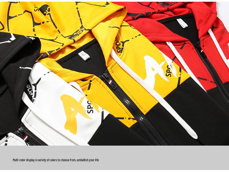 2024 Men's Trendy Autumn Sweater Suit: Youthful High School Style