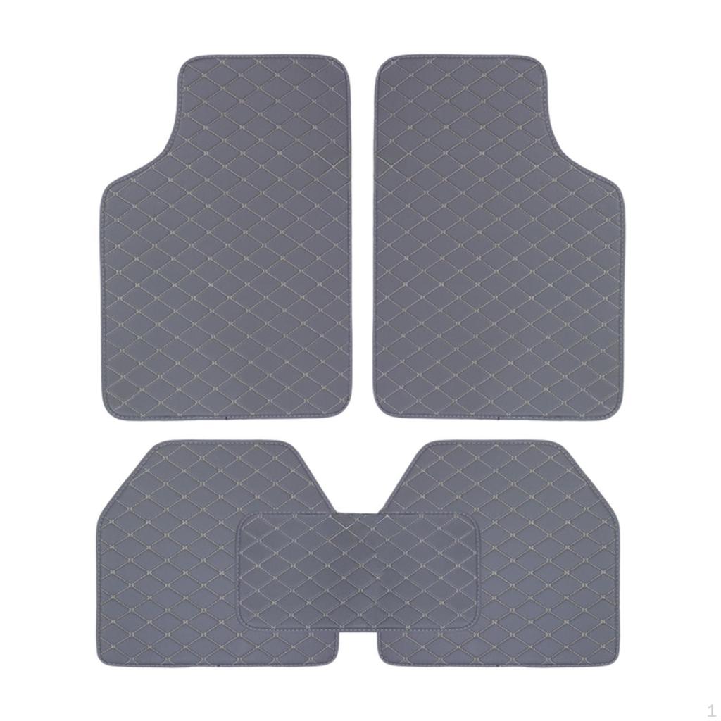 5 Pack Auto Floor Mats for Vehicles Front And Rear Easy Setup Truck Accessories