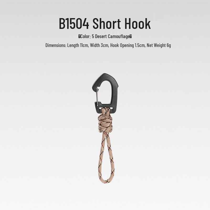 Sju-strängad Paracord Nyckelring Lanyard: Anti-förlust, Utomhuscamping, Multifunktionell med Karbinhake & Snabbspänne.