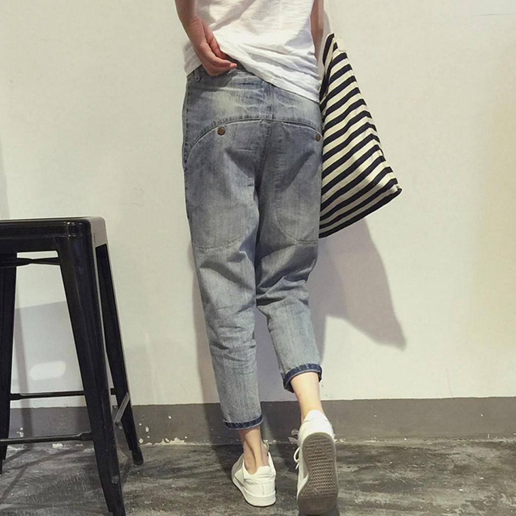 Spodnie damskie Plus Size Jeansy ze stretchem Luźne półelastyczne spodnie