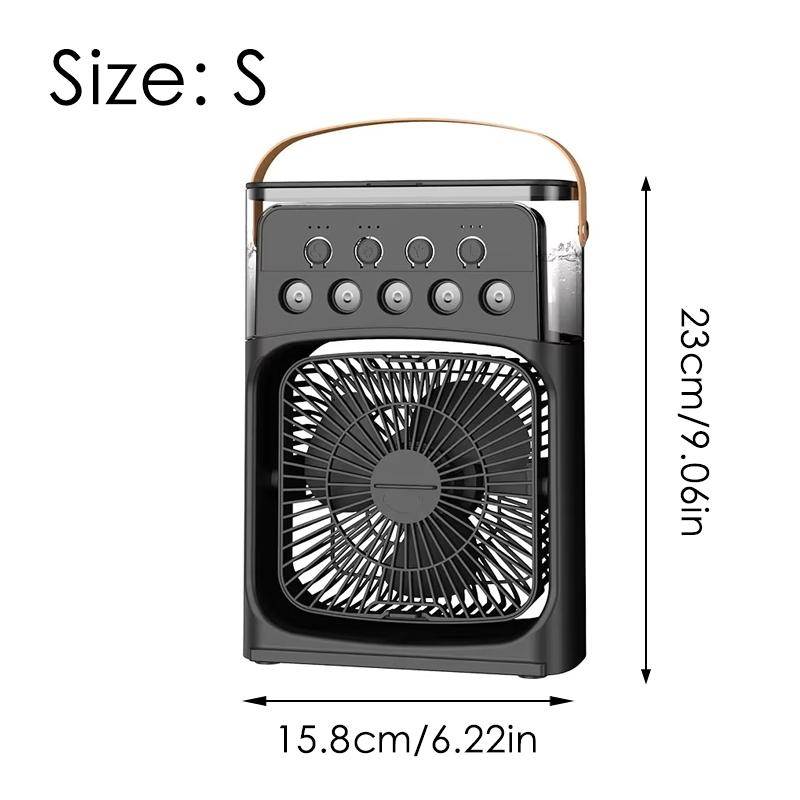 

Кондиционер Портативный 3 в 1 Вентилятор Мини Охладитель Дом Дом Светодиодный Увлажнитель Для Спальни Маленькая Гостиная Вода Летние Вентиляторы Настольный