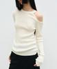 Nigaennikol Cut Out Butterfly Knit_Cream