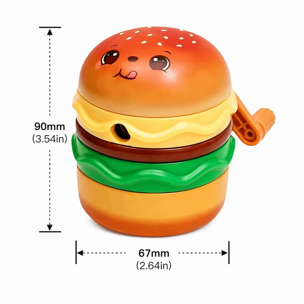Adjustable Thickness Pencil Sharpener Hamburger Shape Pencil Sharpening Tool  Gift