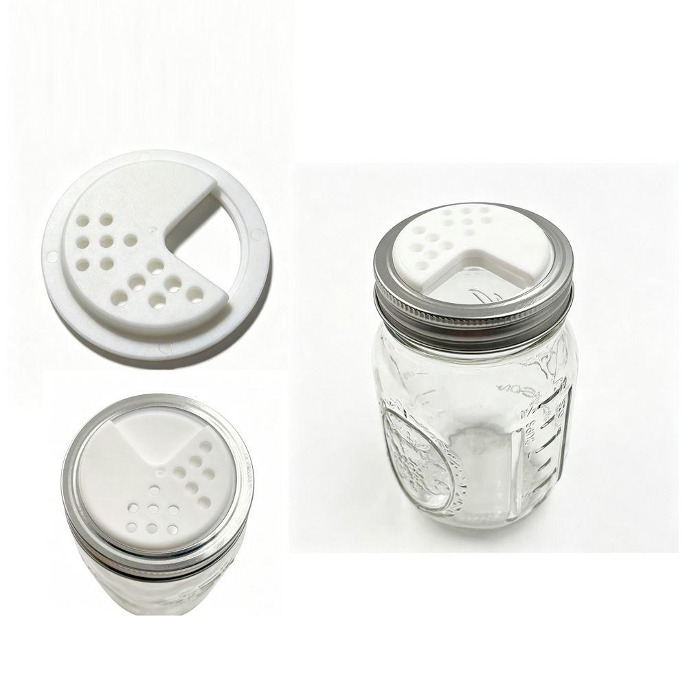 Air Tight Seasoning Jar Lids Adjustable Refillable Spice Lids Convenient Mason Jar Lids Kitchen