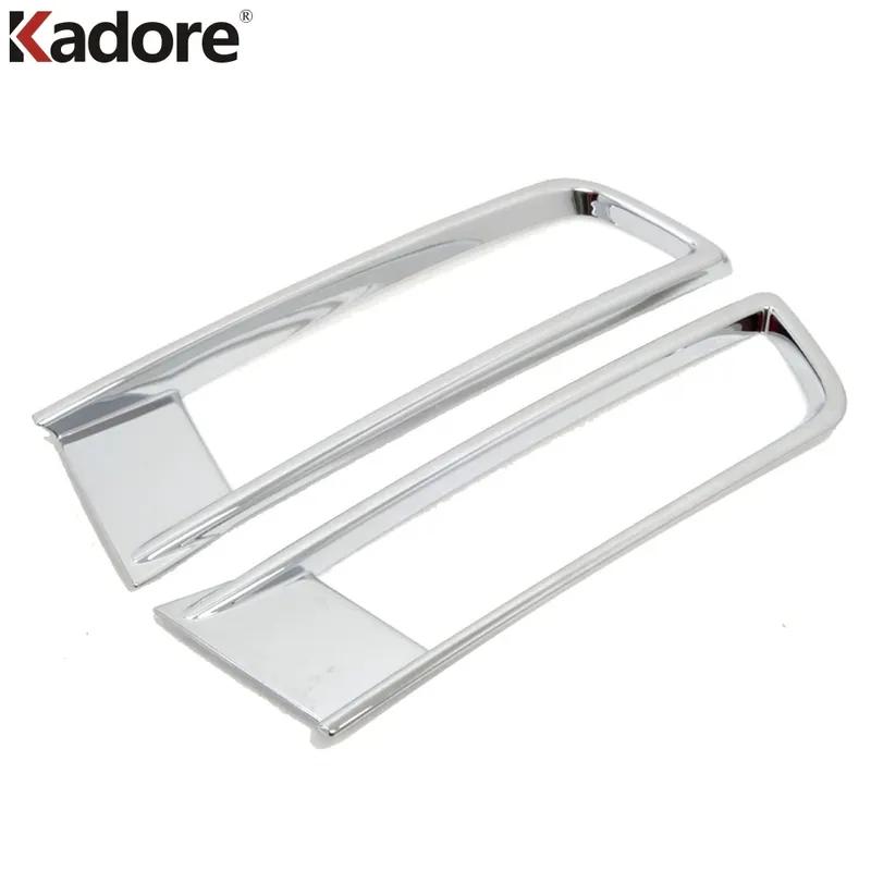 Front Fog Light Lamp Cover Trim For Volkswagen VW Touran 2016-   2024 Chrome Car Foglights Bezel Trims Accessories