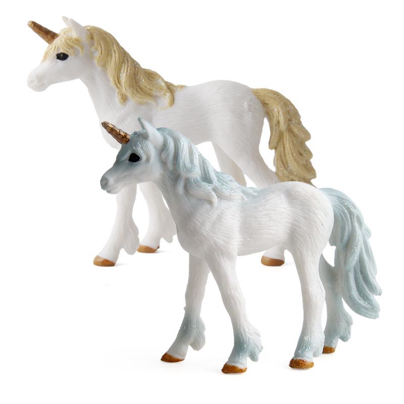 Classic European Mythical Unicorn Simulation Animal Model Toy