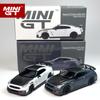 MINIGT 1:64 Nissan GTR 2024 Brilliant White Pearl  Stealth Gray MGT Alloy Car Model 868 1045