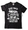 Lustiges Herrenhemd Sie sagte Autos oder mich Shirt Geschenke für Männer Auto Liebhaber Geschenk T-Shirt