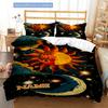 Sun And Moon In The Sky Duvet Cover Soft Bedding Set For Bedroomdorm Personalized Name Threepiece Set 1 Duvet Cover And 2 Pillowcases Perfect Gift For