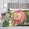 Cartoon L-Lulu Pig  Blanket Quality Soft Warm  Throw Blanket Winter Decorative Bedroom Funny Bedspread