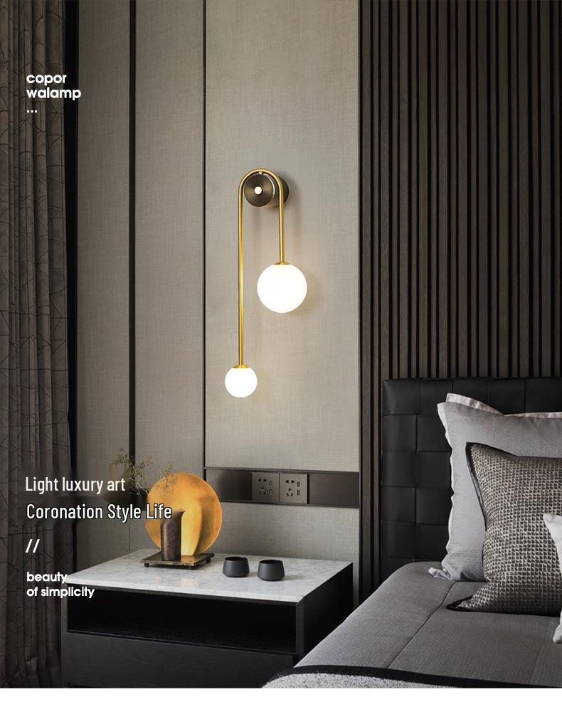 Nordic Minimalist Wall Lamp - Designer Style for Bedroom, Living Room, or Hotel.