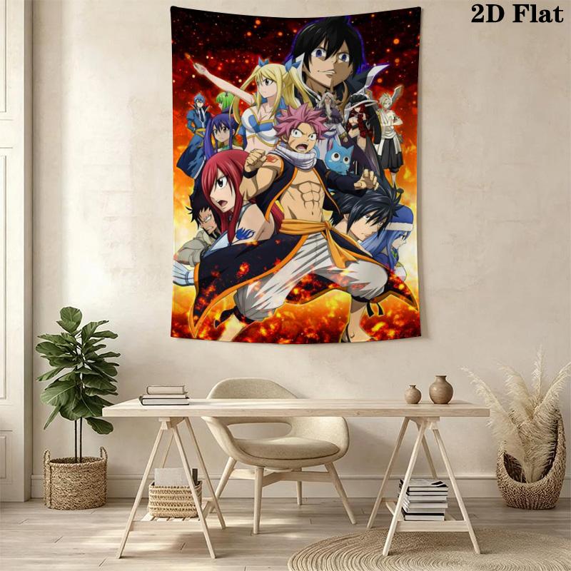 Dragon Cry Fairy Tail'S Epic Battle Threepiece Set 1 Duvet Cover 2 Pillowcase Without Core Soft And Comfortable Bedding Set