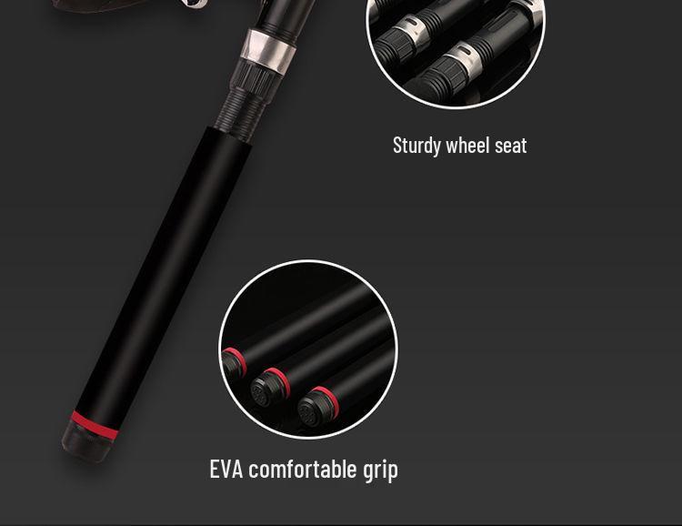 סט חכות פחמן קשיח במיוחד Daiwa Jinlong לדייג בים להטלות למרחק