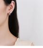 Hot Sale Fashion Jewelry 925 Sterling Silver Earring Star Light Zircon Gold Plated Hoop Earrings for Women