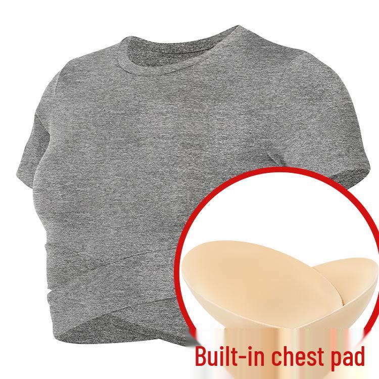 Women's Slim-Fit Quick-Dry Breathable Cropped Yoga Fitness T-Shirt (Style WA56)